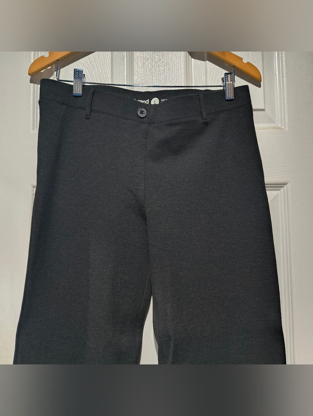 NWT Betabrand Classic Dress Pant Yoga Pants DPYP Charcoal Gray Straight L - Picture 5 of 14